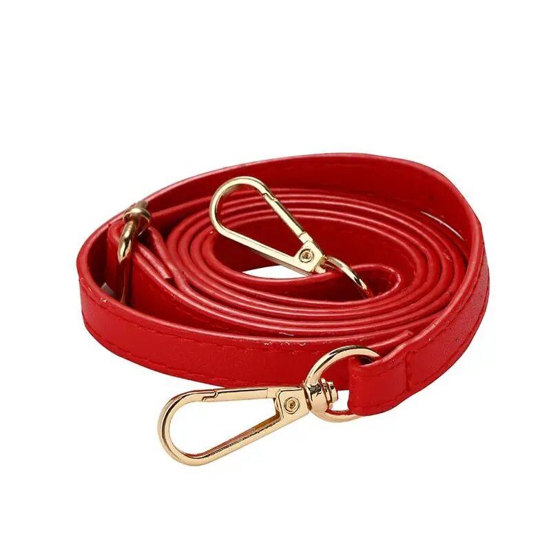 1.2cm Wide Thin Bag Belt/Shoulder Strap Replacement, Long Adjustable PU Leather Bag Strap, Bag Accessory, Color: Parallel Import