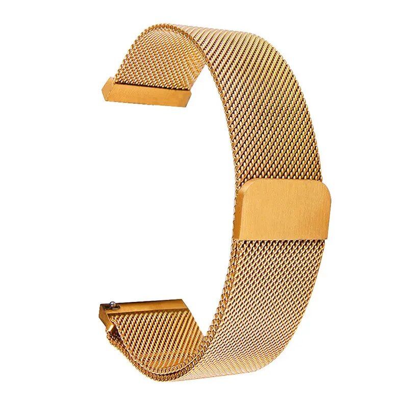 UTHAI Stainless Steel Magnetic Mesh Strap, Universal Quick Release Watch Band, 16mm, 18mm, 20mm, 22mm, 24mm, Band Color: mm, Parallel Import