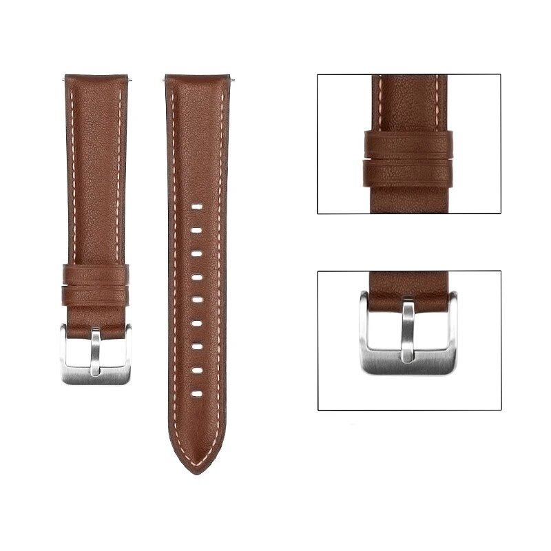Huawei Watch Fit 2 Leather Strap, Stylish Band, Elegant Bracelet with Connector, Size: Compatible with Huawei Watch Fit, Parallel Import