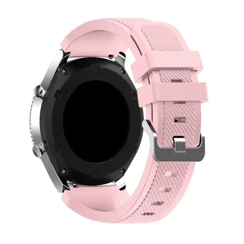 サムスンギャラクシーウォッチ5/6/4/3/46mm/アクティブ2/ギアS3フロンティア/スポート用 20mm 22mm シリコーンバンド ファーウェイGT4/3/2/2E対応 交換ストラップ バンドカラー:mm 並行輸入品