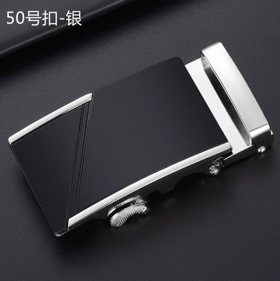 New Men's Alloy Automatic Buckle Belt, High-Quality Gold Buckle, Business Casual, 3.5cm Wide (Compatible with our belts), Parallel Import