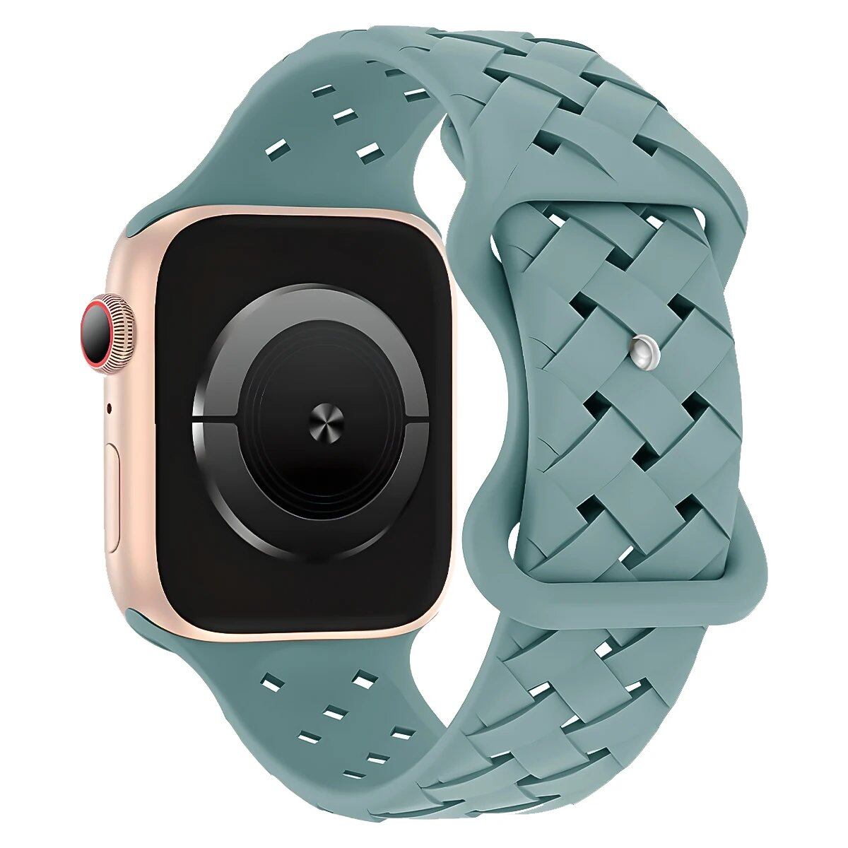 Apple Watch用シリコーンスポーツストラップ - Ultra 2/SE/Series 9/8/7/6/5対応 49mm・46mm・44mm・42mm・41mm・40mm 通気性バンド ;発送元: 並行輸入品