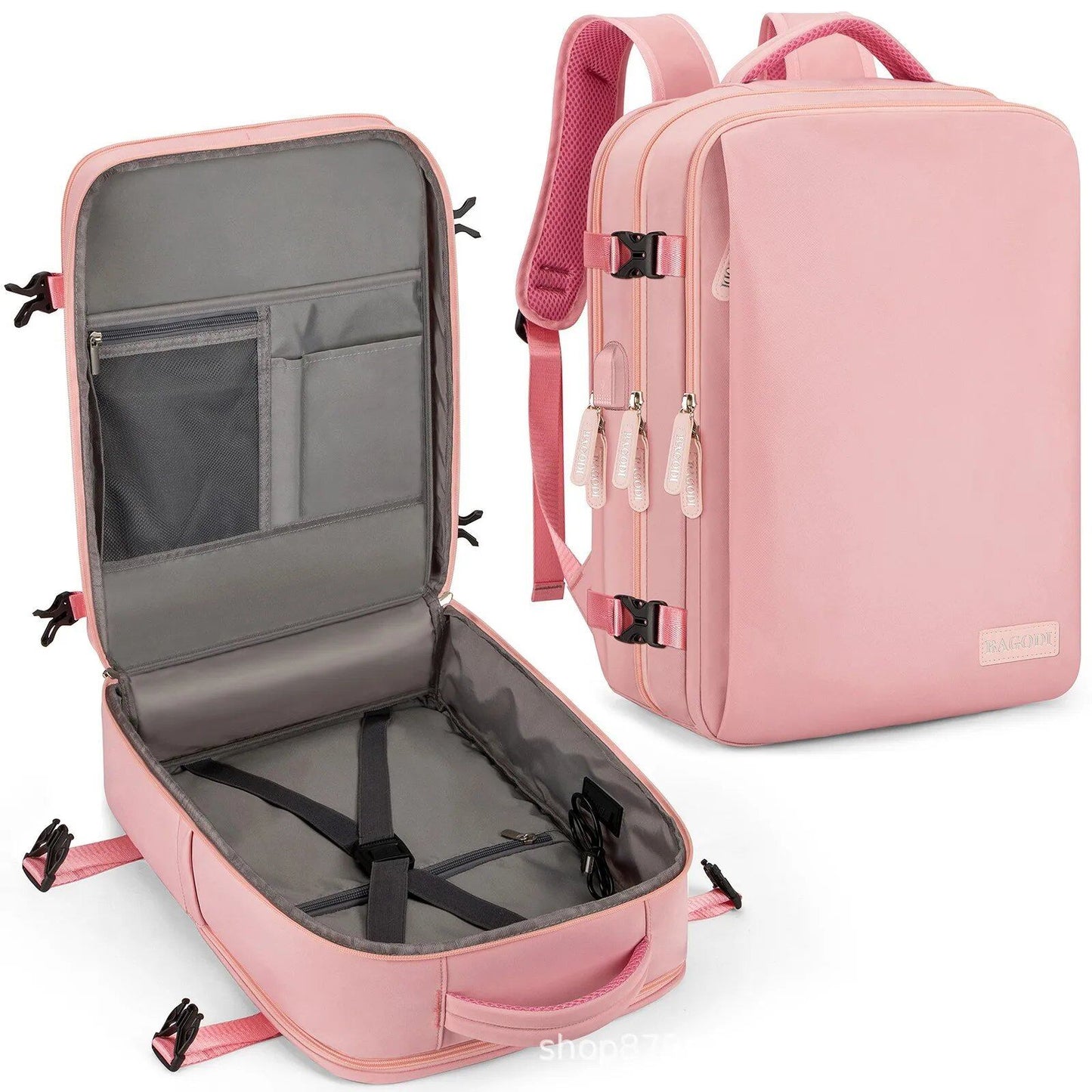 Buylor 45x20x30 イージージェット機内持ち込み対応 ノートPC対応バックパック レディース メンズ トラベルバックパック カジュアルデイパック 週末旅行用 並行輸入品