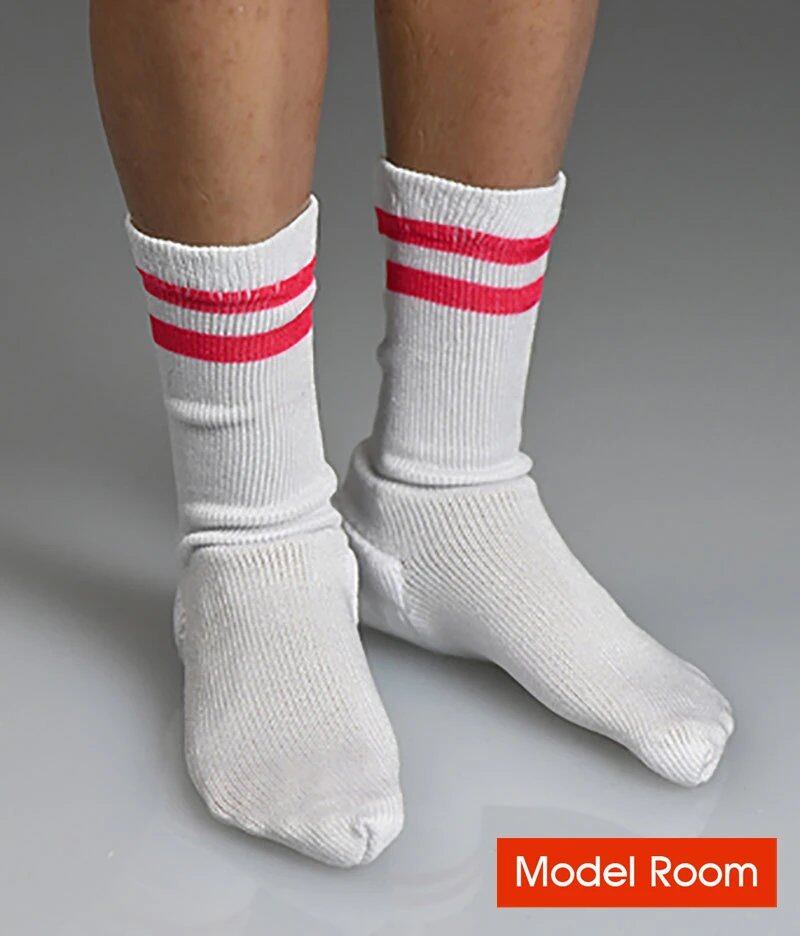 1/6 Scale White Sports Socks, Model Soldier Clothing Accessories, Compatible with 12-inch Male and Female Action Figure Bodies, Parallel Import