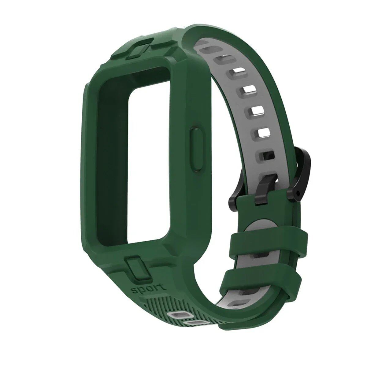 Huawei Band 9/8/7/6 用シリコンバンド スマートウォッチ交換用ストラップ スポーツ用通気性ストラップ バンドカラー: 並行輸入品