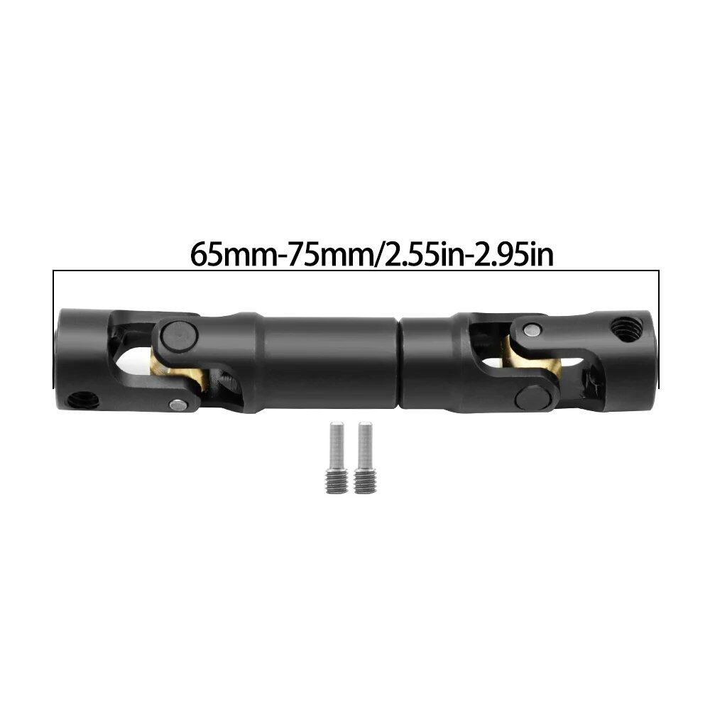 1/10 Scale RC Car Metal Internal Gear Drive Shaft Universal Joint Compatible with Axial SCX10 Gladiator YK4082 TRX4 TF2 D110 Crawlers (Color: Imported)