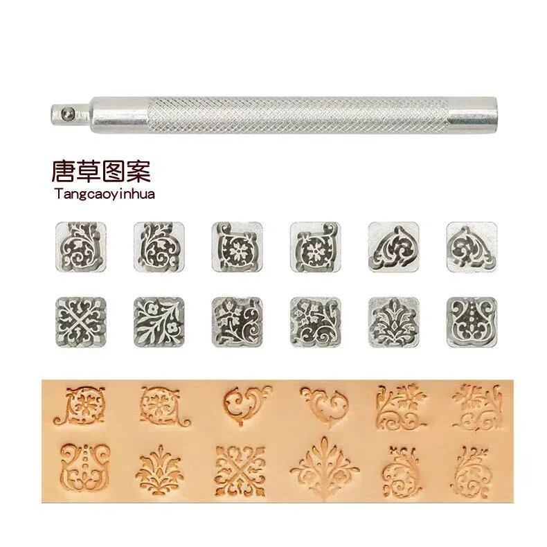 Handmade Leather Embossing Tool DIY Craft Zodiac Constellation Animal Mold Stamp Set Metal Stamping Tool Parallel Import