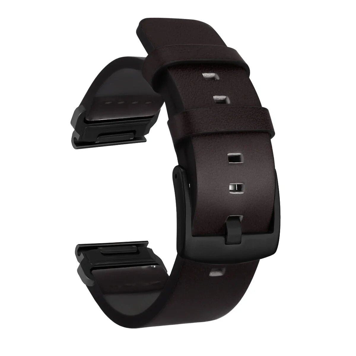QuickFit Leather Watch Band for Garmin Fenix 6X/6 Pro/7X/7 and Forerunner 935/945/955, 22mm/26mm, Band Color: mm, Parallel Import