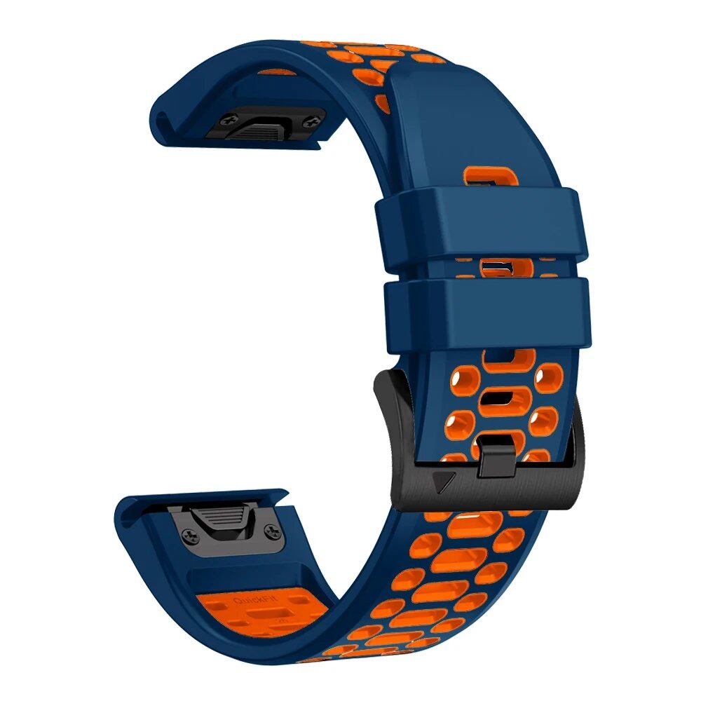 Quick-Fit Silicone Watch Strap for Garmin Instinct 2X Solar, 26mm, 22mm, Garmin Fenix 6X, 6 Pro, 5X, 5 Plus, 7X, 7, Band Color: mm, Parallel Import