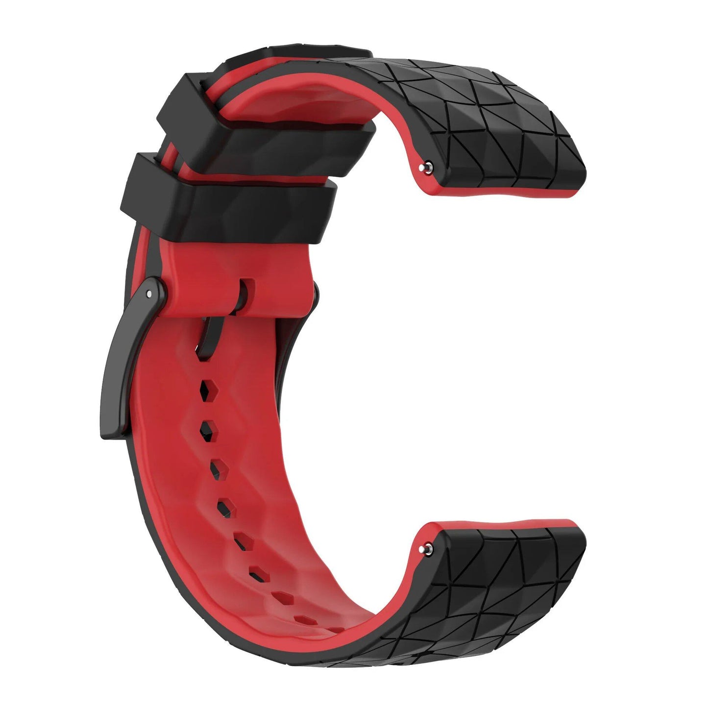 24mm Soft Silicone Watch Band Replacement Strap for SUUNTO 9/9 Baro, Compatible with SUUNTO D5, New Smartwatch Band, Size: SUUNTO 9-D5-9 Baro; Band Color: Black; Band Width: 24mm, Parallel Import