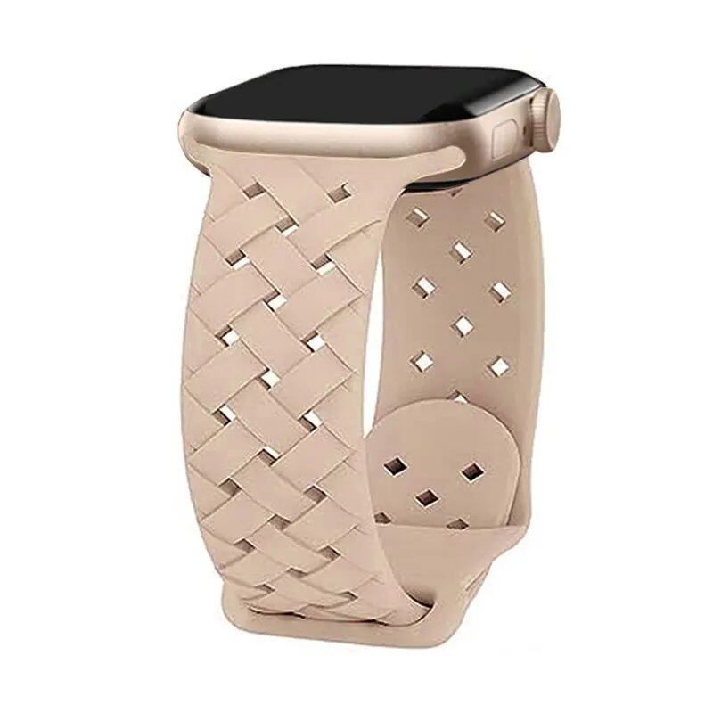 Braided Apple Watch Strap, Breathable, 44mm, 40mm, 45mm, 49mm, 41mm, 42mm, Compatible with iWatch Series 8, 7, SE, 3, 4, 5, 6, Ultra, Band Color: mm, Parallel Import
