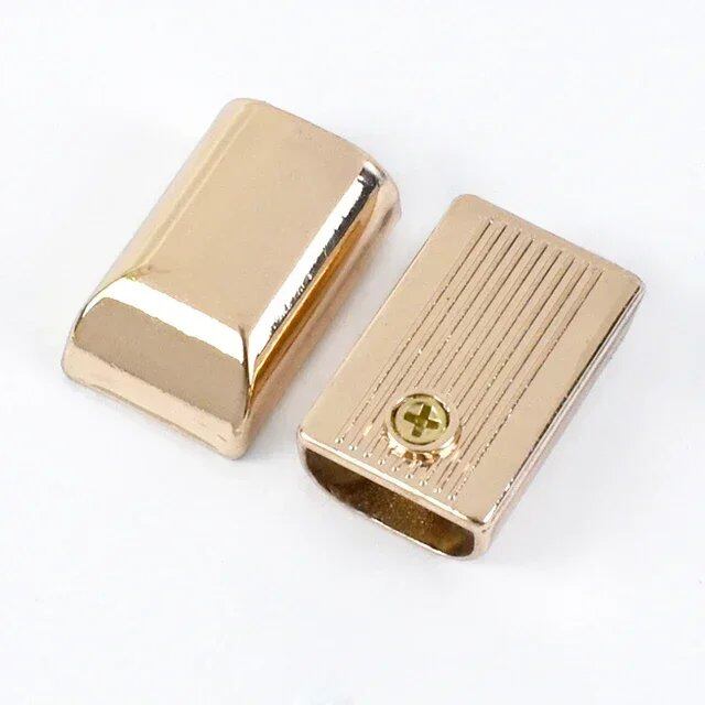 10/20/50pcs 9mm Metal Zipper Stoppers, Zipper Stops, Tail Clips, End Plugs with Heads, Screw-On, for DIY Bags, Leather Crafts, and Hardware Accessories. Size: Parallel Import.
