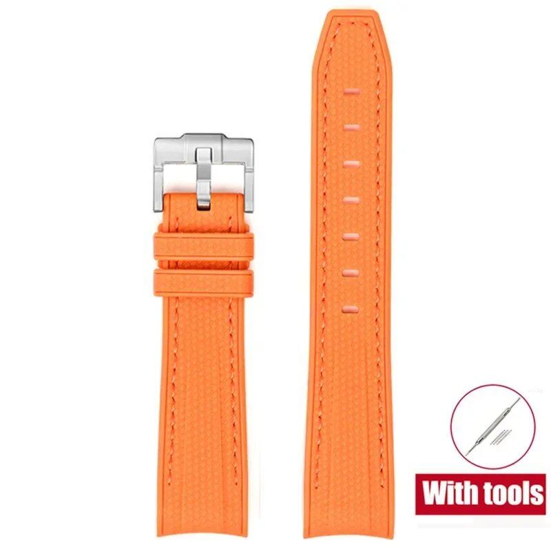 20mm Diving Strap with Curved Ends for Omega and Swatch Moonwatch, Silicone Rubber, Compatible with Rolex, Men's and Women's, Band Color: 20mm; Band Width: 20mm, Parallel Import
