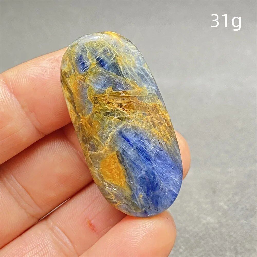High-Quality Natural Kyanite Crystal for Palm Play, Hand Polishing, Meditation Massage, Magic Stone, Home Decoration, Colorful, Parallel Import
