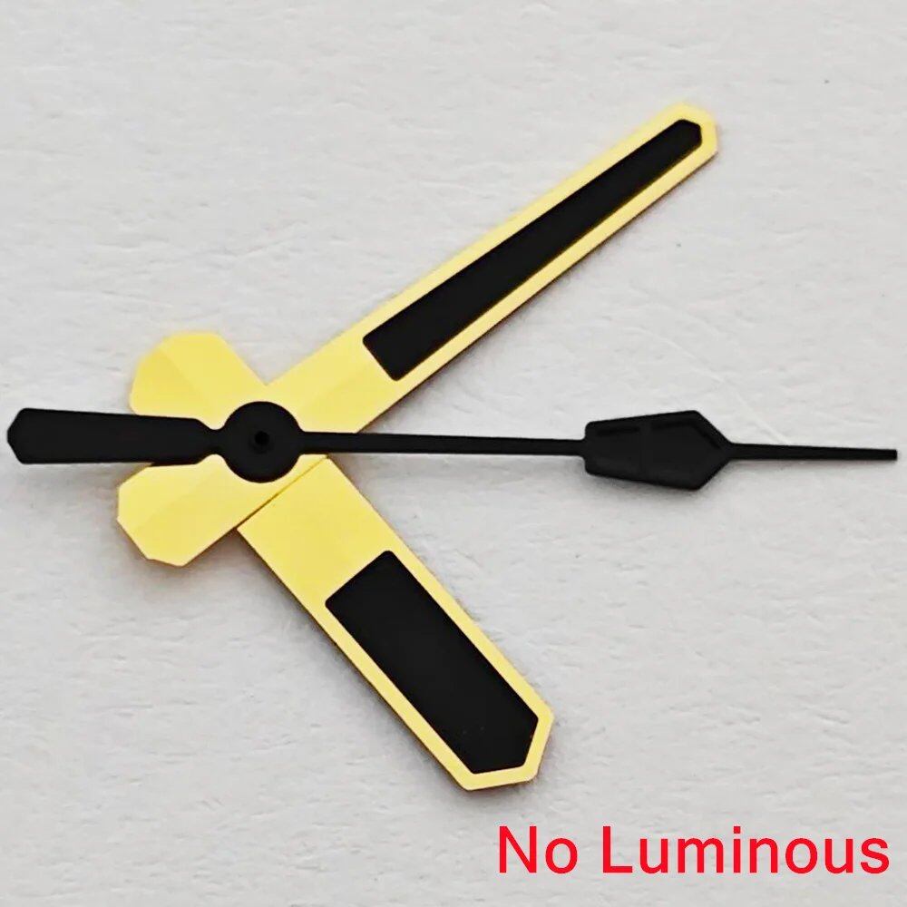 Riccias NH35 Watch Hands, Silver, Black, Gold, Rose Gold, Green Luminous, Compatible with NH35 and NH36 Movements, Parallel Import