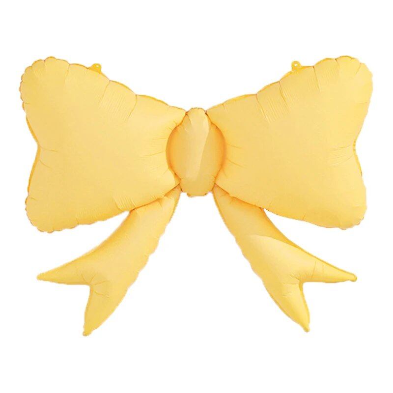 1/3-Piece Matte Bow Balloons with Ribbon, Large Butterfly Balloons for Kids' Birthday Party Decorations, Photo Props, and Anniversary Event Decorations (Parallel Import)