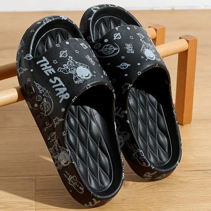 Men's Summer Cool Slippers, New Trendy Home Shoes, Soft Sole, Non-Slip EVA, Stylish Couple's Slippers, Women's Slippers, ZYT2311, Parallel Import