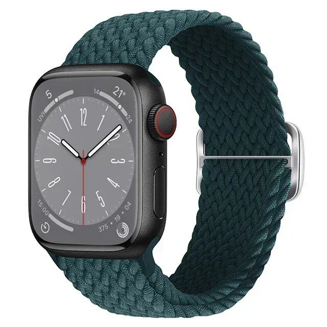 Apple Watch Ultra 2用ナイロンストラップ バンド 49mm 40mm 44mm 41mm 38mm 45mm 伸縮ブレイデッドループ リストバンド iWatch Series 9/8/7/6/SE/5/4対応 バンドカラー:mm 並行輸入品