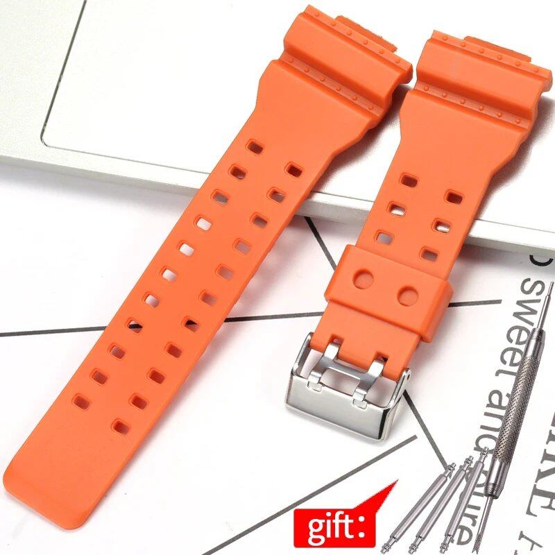 Camouflage Rubber Strap for Men's Casio G-Shock GA100, GA110, and GD120 Sports Watches. Band Color: 16mm; Band Width: 16mm; Ships from: Parallel Import.