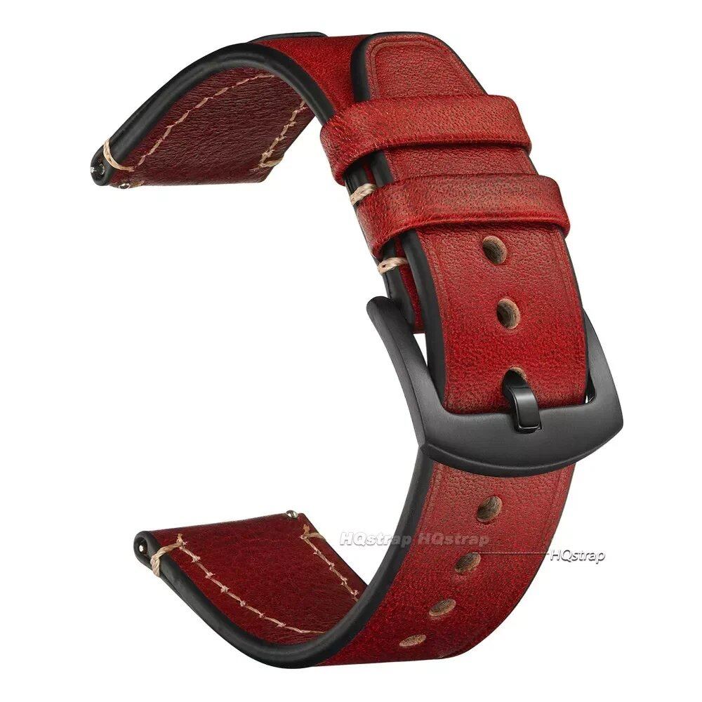 Quick Release Vintage Leather Watch Strap for Rolex, 18mm, 20mm, 22mm, Men's and Women's, Band Color: mm, Parallel Import