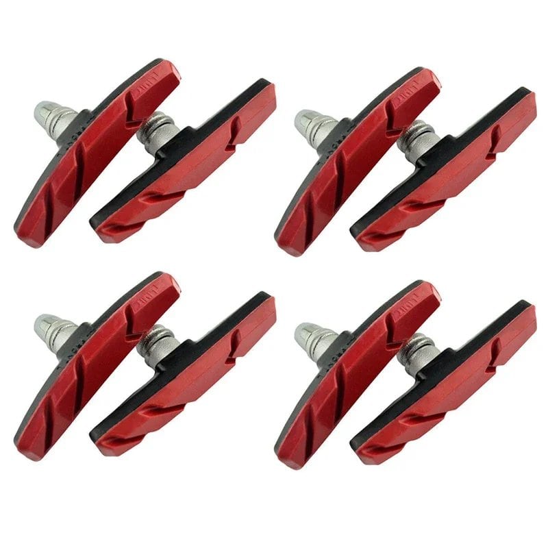 Set of 1/2/4/6/10 Silent Brake Pads for MTB and Road Bikes, Bicycle V-Brake Shoes, Durable Cycling Accessories, Color: Parallel Import