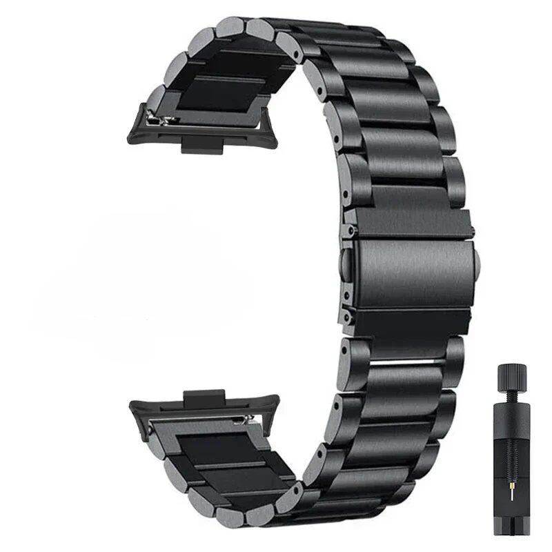 Stainless Steel Metal Band Replacement Strap for Huawei Watch Fit 3/Fit 2, Band Color: Parallel Import