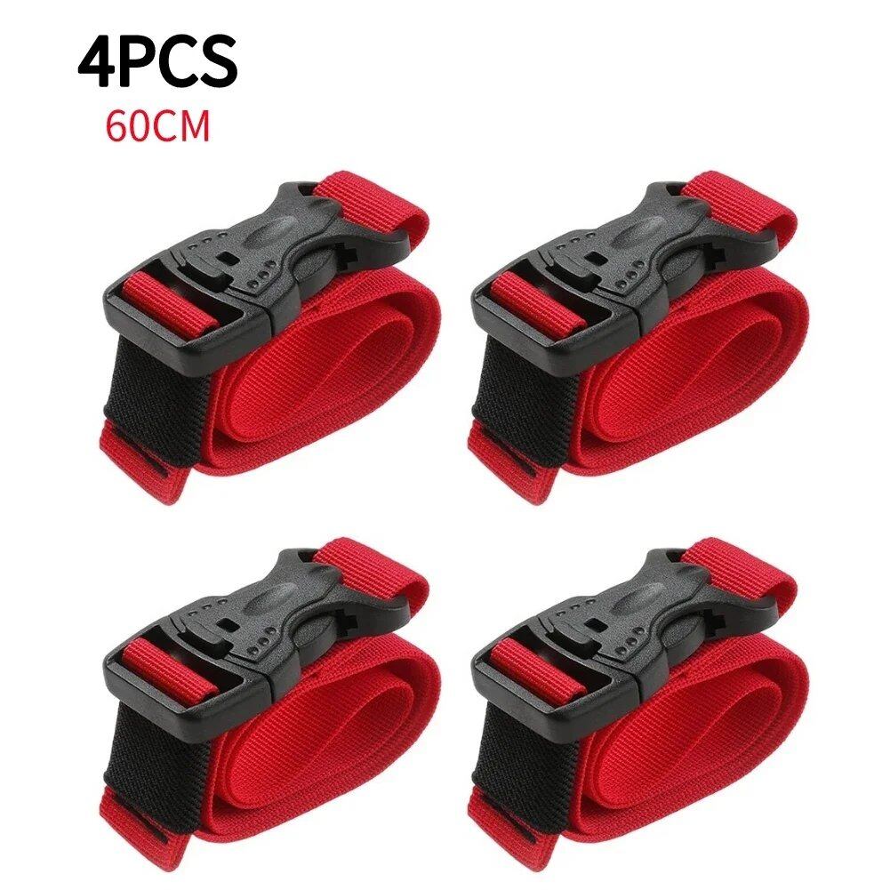 1-4 Pieces Cargo Tie Luggage Straps with Buckles, Camping Nylon Travel Kit, Luggage Straps, Camping Straps, 0cm, Parallel Import