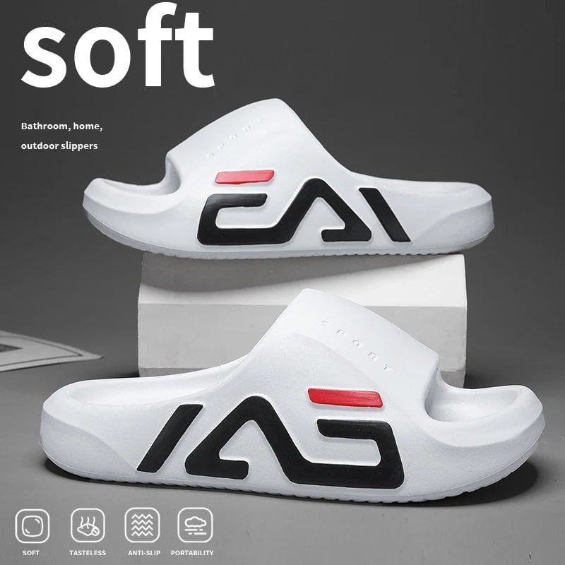Men's Super Thick Sole Soft Air Cushion Casual Slippers, EVA Sandals, Stylish Beach Sandals for Outdoors, Summer, and the Beach, Parallel Import