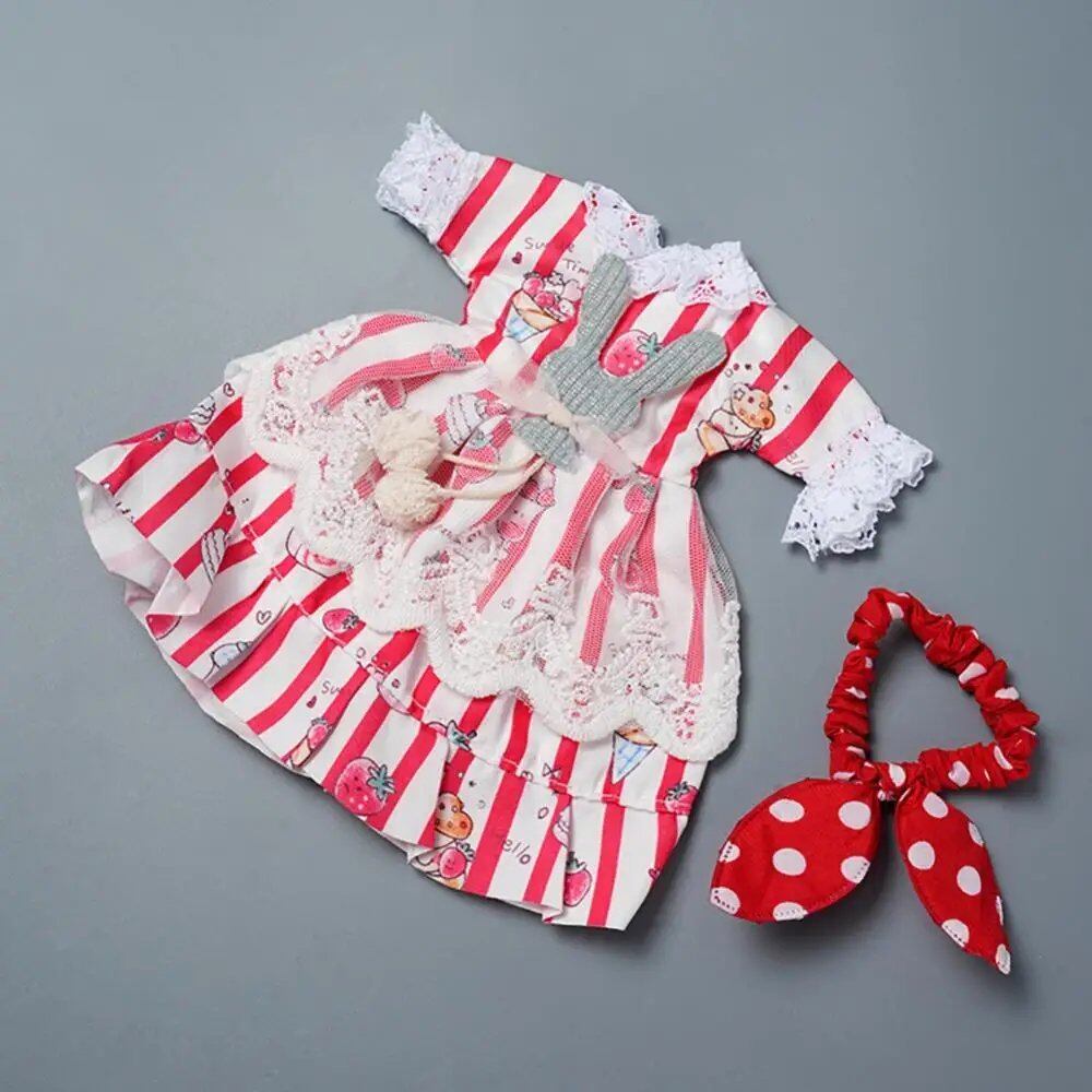 1/6 BJD Doll Accessories Dress for Girls, Toy Gift, Color Matching, Cute Decoration, Small Clothes, Color: ; Size: Doll Not Included, Parallel Import