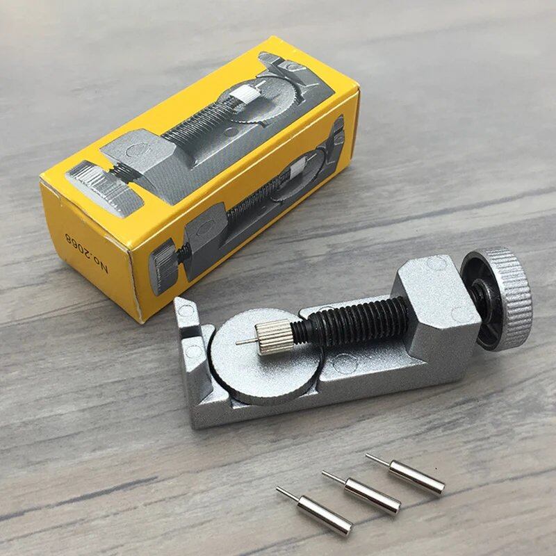 Stainless Steel Watch Band Removal Tool Repair Kit with Pin Adjuster, Bracelet Link Remover, and Spring Bar Set, Parallel Import