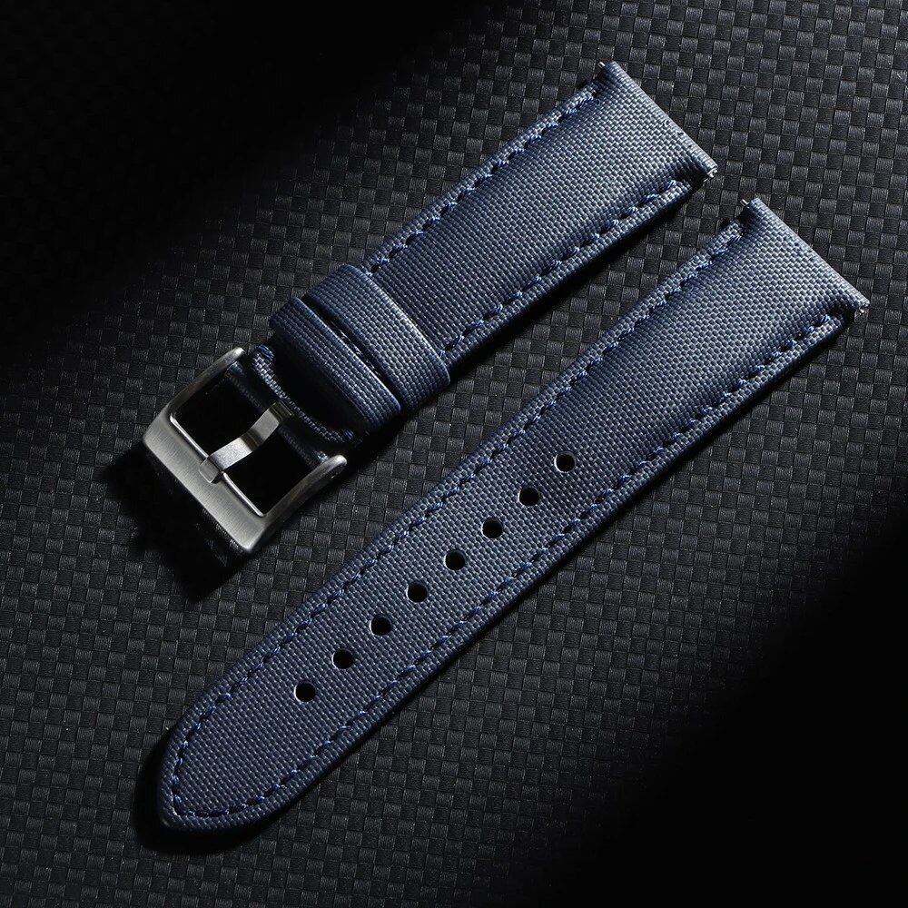 18mm, 20mm, 22mm Sailcloth Watch Strap for Blancpain and Seiko Divers, Men's and Women's, Nylon Quick Release, Waterproof Watch Band, Band Color: mm, Parallel Import