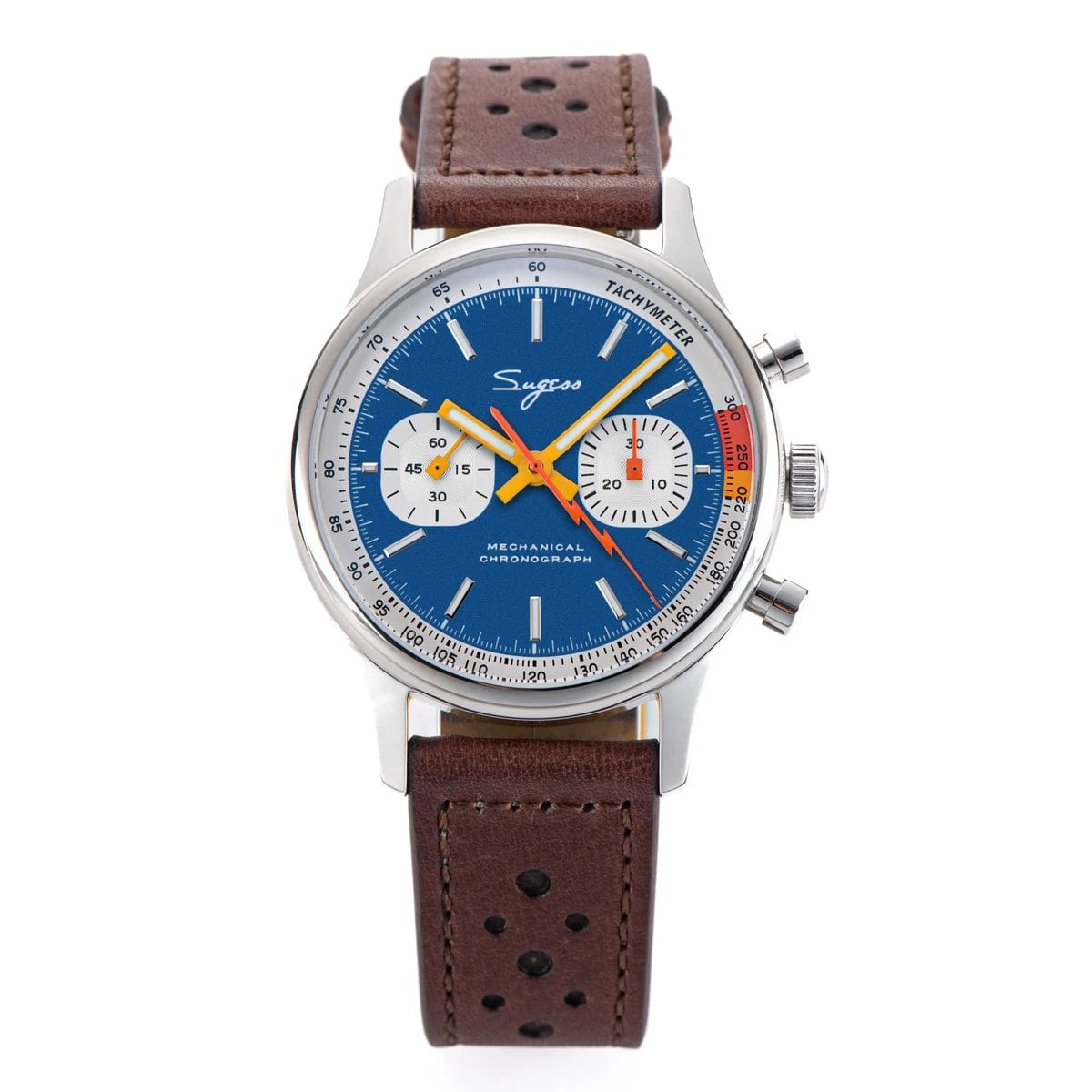 Sugesu Pilot's Watch ST19 Origin Movement Swan Neck Chronograph Mechanical Wristwatch with Sapphire Crystal, Military Racing, 1963 Limited Edition, Size: ; Ships from: Parallel Import