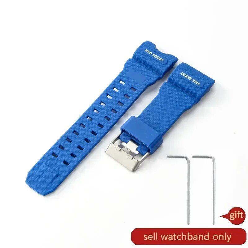 Premium, lightweight, breathable, skin-friendly silicone watch band for Casio G-SHOCK Mudmaster GWG-1000-1A/A3/1A1 GB/GG. Band Color: Parallel Import.