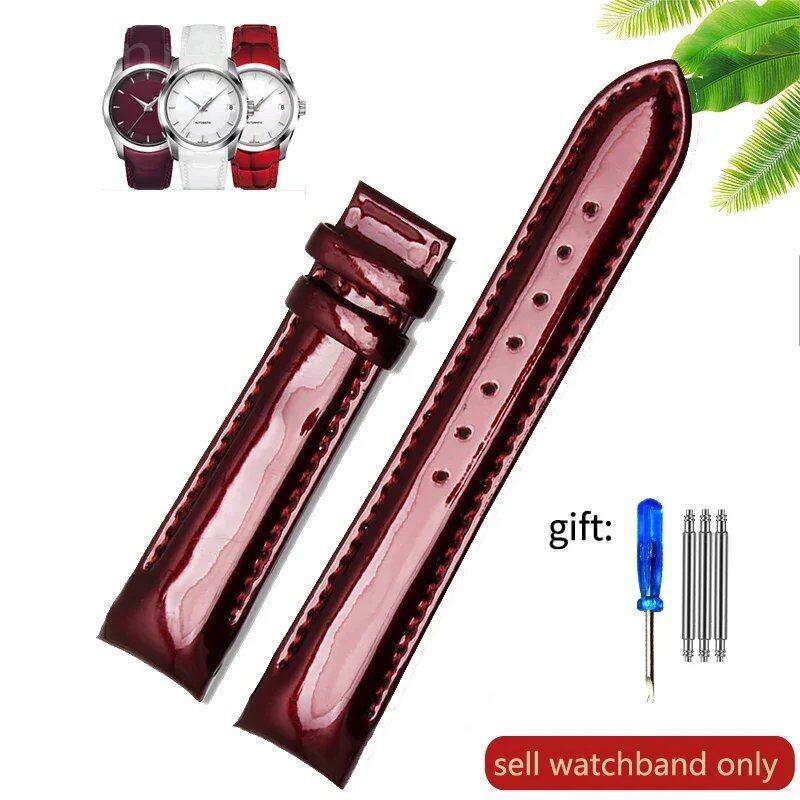 Tissot 1853 T035 Genuine Leather Women's Watch Band, Waterproof and Sweatproof, 18mm, Accessories, T035210a, T035207, Band Color: Parallel Import