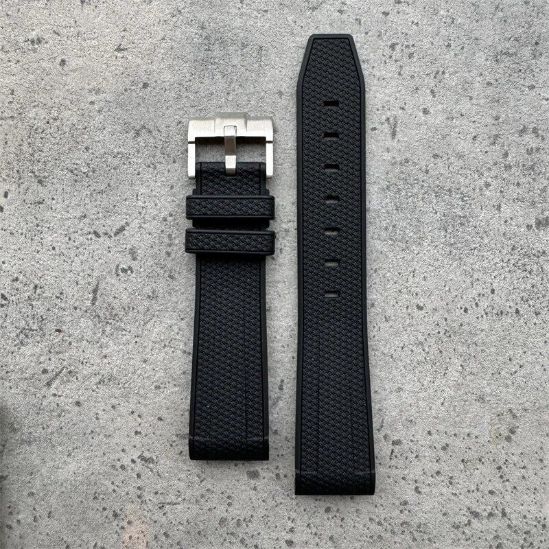 20mm High-Quality Rubber Silicone Strap in Black, Gray, Pink, Yellow, and Blue. Compatible with Omega, Swatch, and Moonwatch. Band Color: Black, Gray, Pink; Band Width: 20mm; Ships from: Parallel Import.