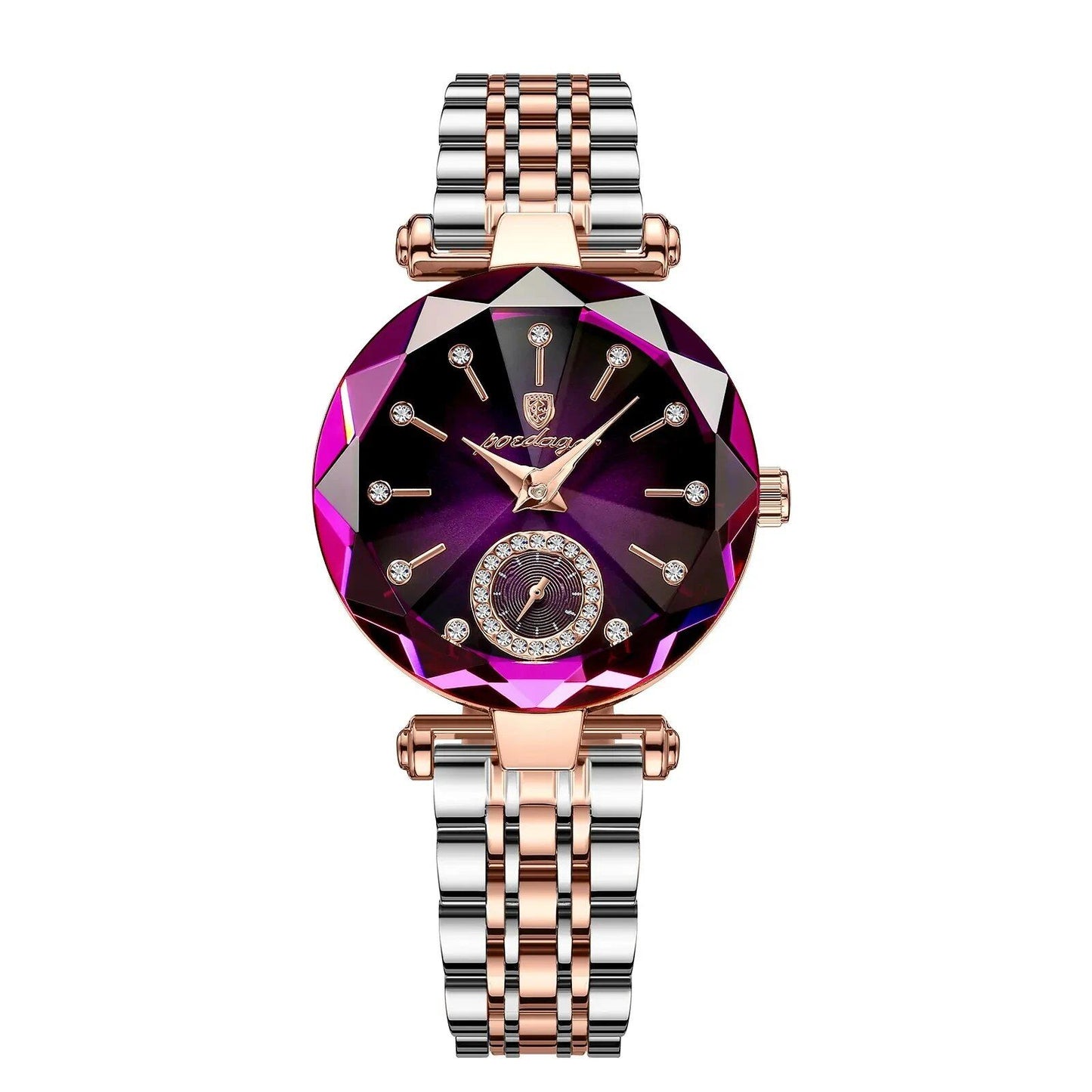 POEDAGAR Luxury Elegant Women's Waterproof Stainless Steel Quartz Watch, Simple Casual Dress Watch, Color: 719, Parallel Import