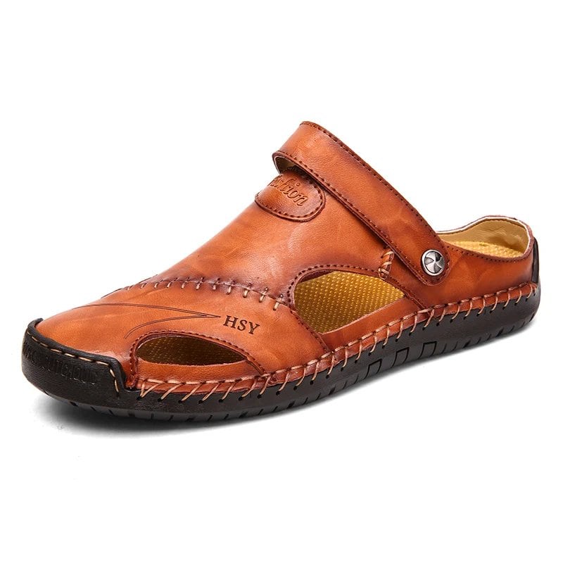 Men's Summer Sandals, Leather Classic Roman Sandals, Slippers, Outdoor Sneakers, Beach Sandals, Rubber Flip-Flops, Water Trekking Sandals, Parallel Import