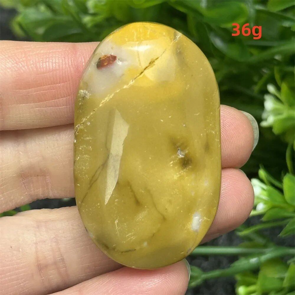Natural Power Stone, Egg Yolk Stone, Hand Pray, Feng Shui Energy, Home Decor, Gift, Magic, Meditation, Spiritual, Prayer, Chakra Healing, Color: Parallel Import