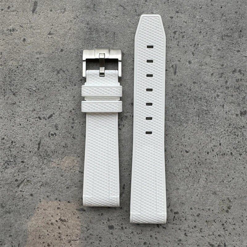 20mm High-Quality Rubber Silicone Strap in Black, Gray, Pink, Yellow, and Blue. Compatible with Omega, Swatch, and Moonwatch. Band Color: Black, Gray, Pink; Band Width: 20mm; Ships from: Parallel Import.