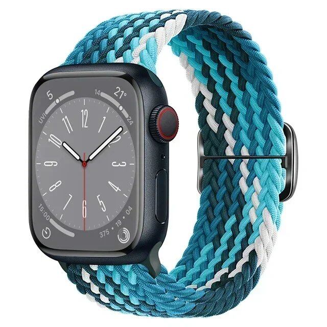 アップルウォッチUltra 2用ナイロンストラップ バンド 49mm 40mm 44mm 41mm 38mm 45mm対応 伸縮ブラidedループ ブレスレット iWatchシリーズ9/8/7/6/SE/5/4対応 バンドカラー:mm 並行輸入品