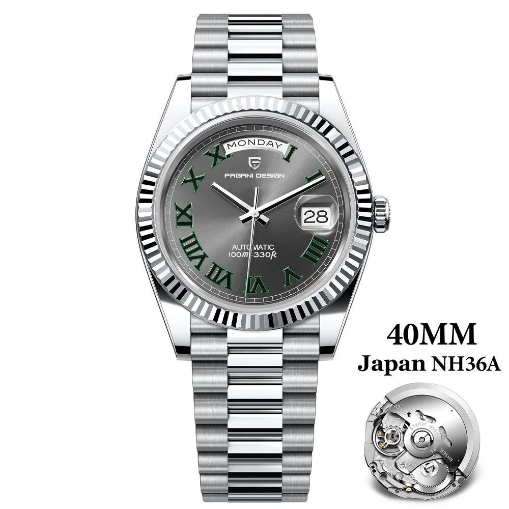 Pagani Design New Luxury Rose Gold DD40 Automatic Men's Watch NH36A Mechanical Stainless Steel Waterproof; Ships from: Parallel Import