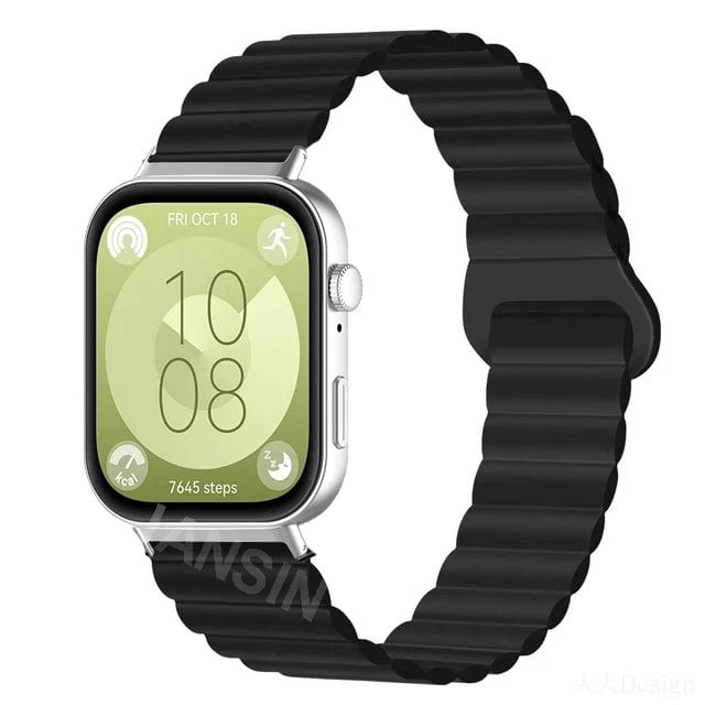 Magnetic Silicone Strap Wristband Replacement Band for Huawei Watch Fit 4 / 4Pro / 3. Band Color: ; Ships from: Parallel Import