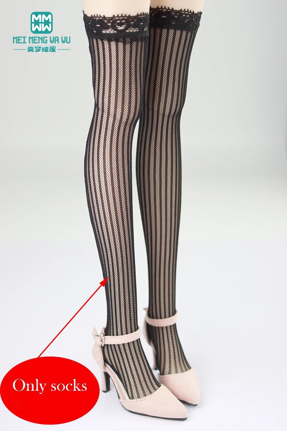 Lace Stockings for 1/3, 1/4, and 1/6 BJD, DD, SD, and YOSD Dolls, Doll Fashion Accessory, Color: BJD-0, Parallel Import