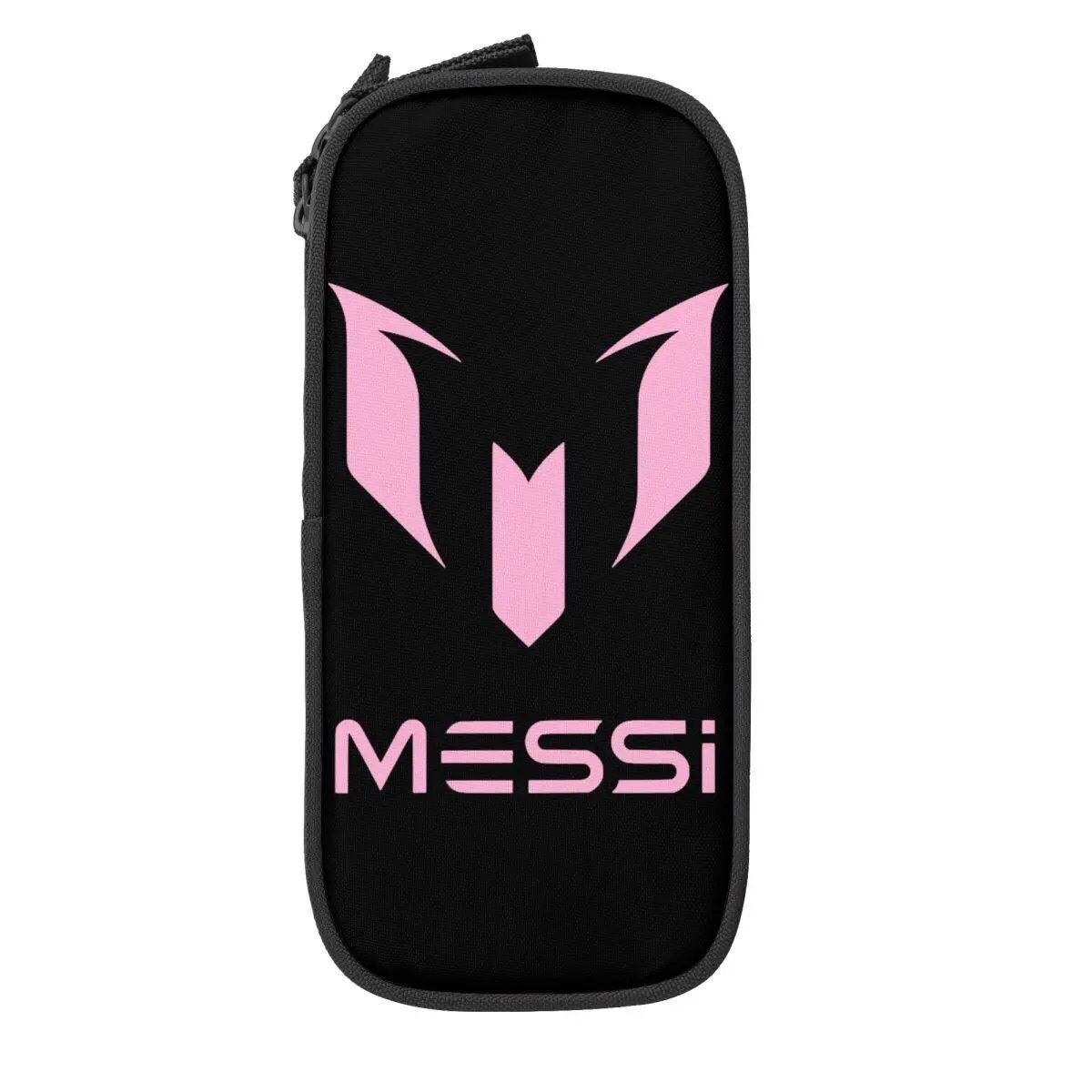 Soccer Messi Pencil Case, Large Capacity, Student Pencil Case, Stationery, School Supplies, Makeup Pouch, Size: L; Parallel Import