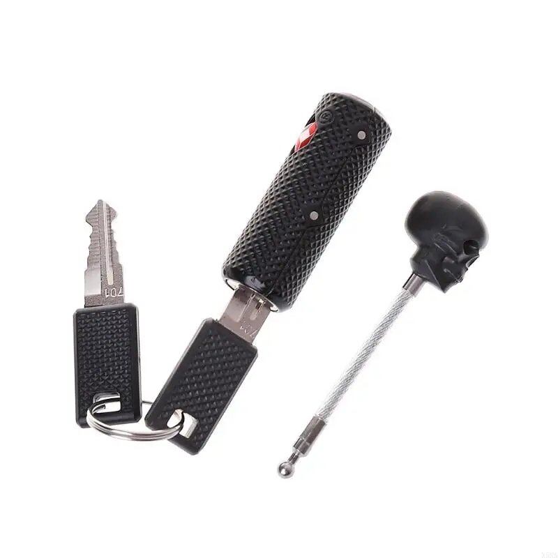 X5XA TSA認証対応 旅行用スーツケースロック 鍵付き 2色展開 荷物用パッドロック 色: 並行輸入品
