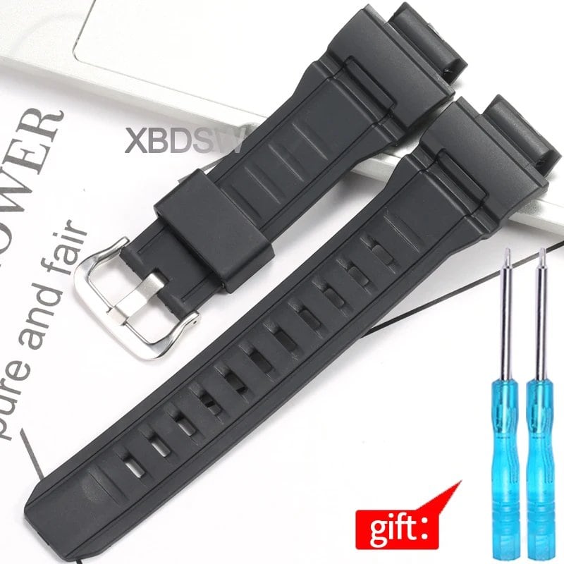 Waterproof men's rubber watch band replacement strap for Casio G-9300, GW-9300, and GW-9400; Band width: 20mm; Ships from: Parallel import
