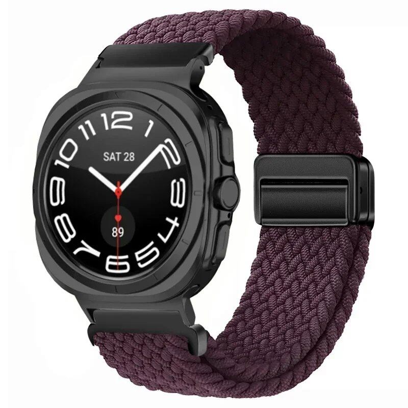 Replacement Nylon Loop Strap for Samsung Galaxy Watch Ultra (47mm) with Magnetic Buckle, Compatible with Galaxy Watch 7 Ultra, Band Color: Compatible with Galaxy Watch Ultra; Band Width: Compatible with Galaxy Watch Ultra (Parallel Import)