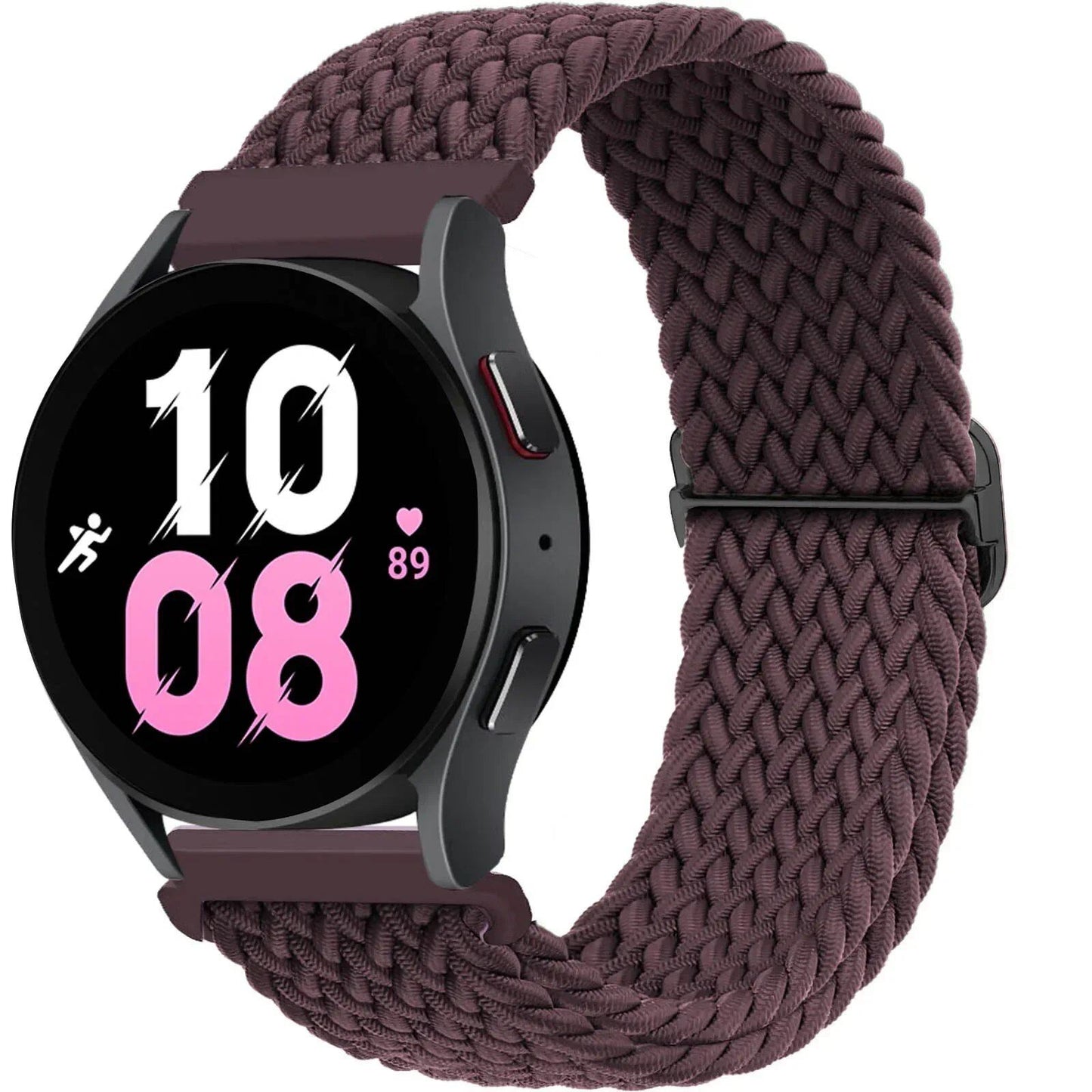 Compatible with Samsung Galaxy Watch 7, 6, 5, and 4 (40mm, 44mm, 6 Classic, 43/47mm), 20mm and 22mm nylon straps. Compatible with Huawei Watch 3 and 4 Pro, Solo Loop woven bands. Band Color: mm; Ships from: Parallel Import.