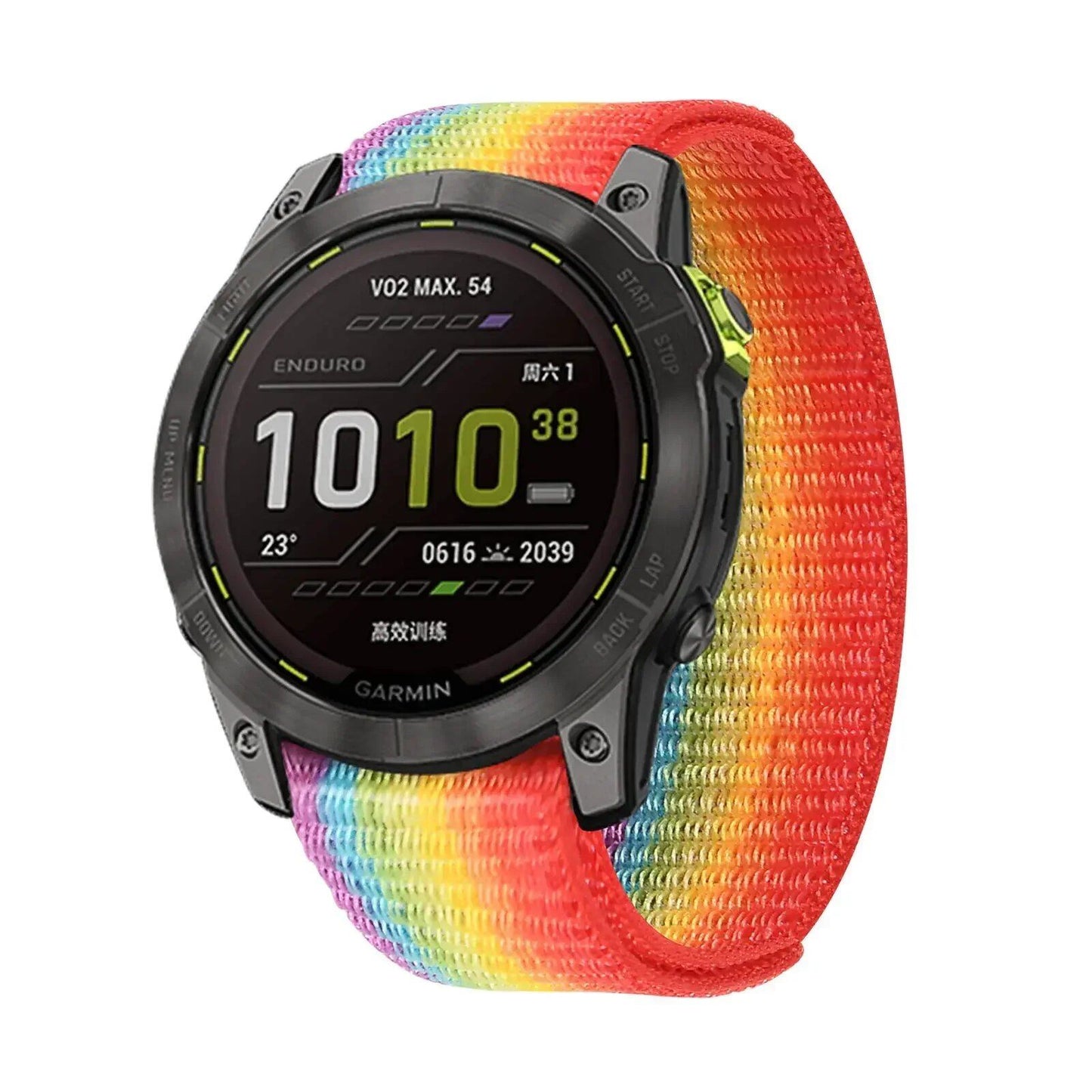 Garmin Fenix 7X/6X Pro/7/7S/6/6S/5X/5/5S Plus/Venu 2 Plus用 20 22 26mm ナイロン ウォッチバンド フックアンドループ 速乾ストラップ バンドカラー:mm 並行輸入品