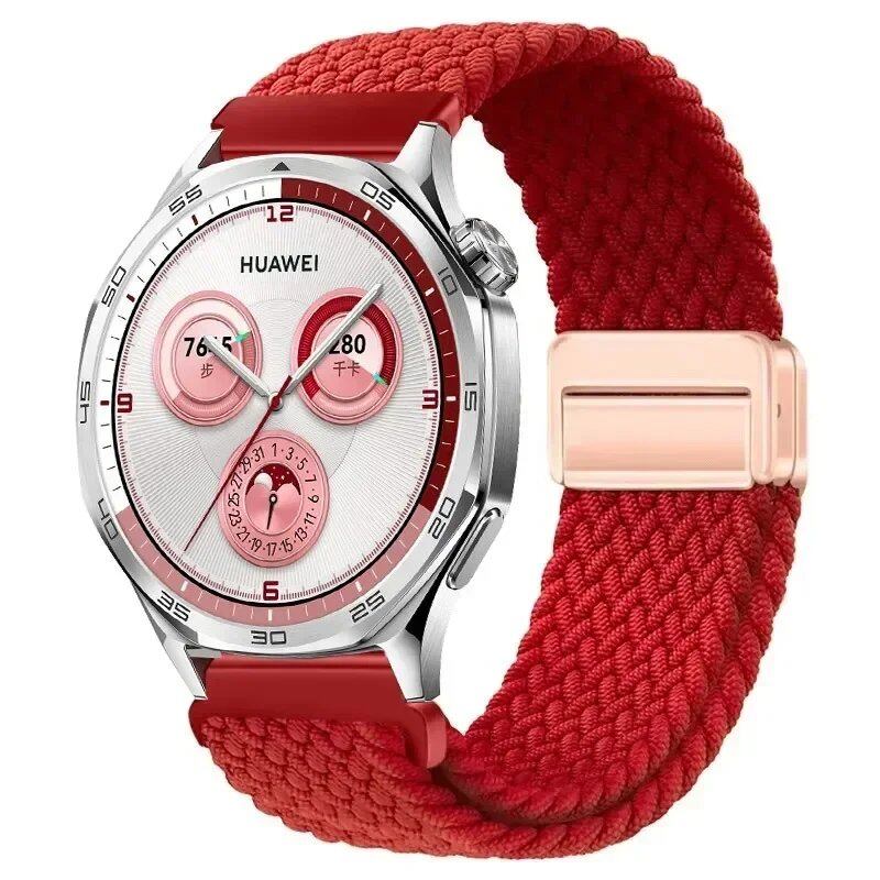 22mm Nylon Loop Strap for Huawei Watch GT5 Pro / GT4 / GT3 / GT2e (46mm) - Compatible with Huawei Watch 4 / 3 Pro Wristband Accessory, Band Color: ; Band Width: 22mm, Parallel Import